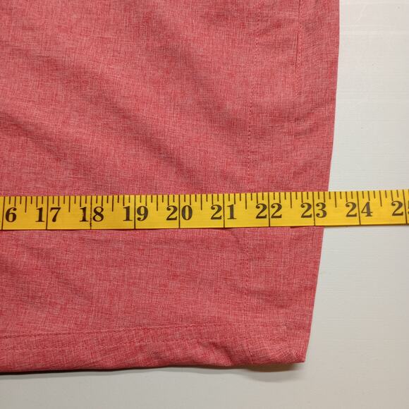 CoolKeep Men’s Coral Red Performance Cooling Lightweight Shorts - Picture 3 of 9